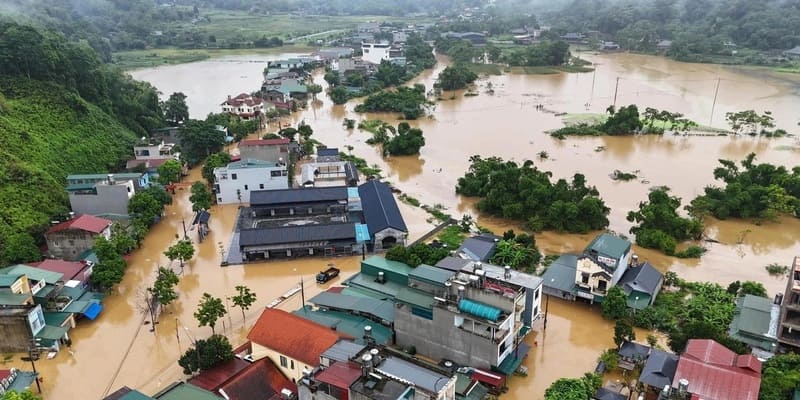 Tình hình mưa lũ ở miền Bắc chịu ảnh hưởng của bão